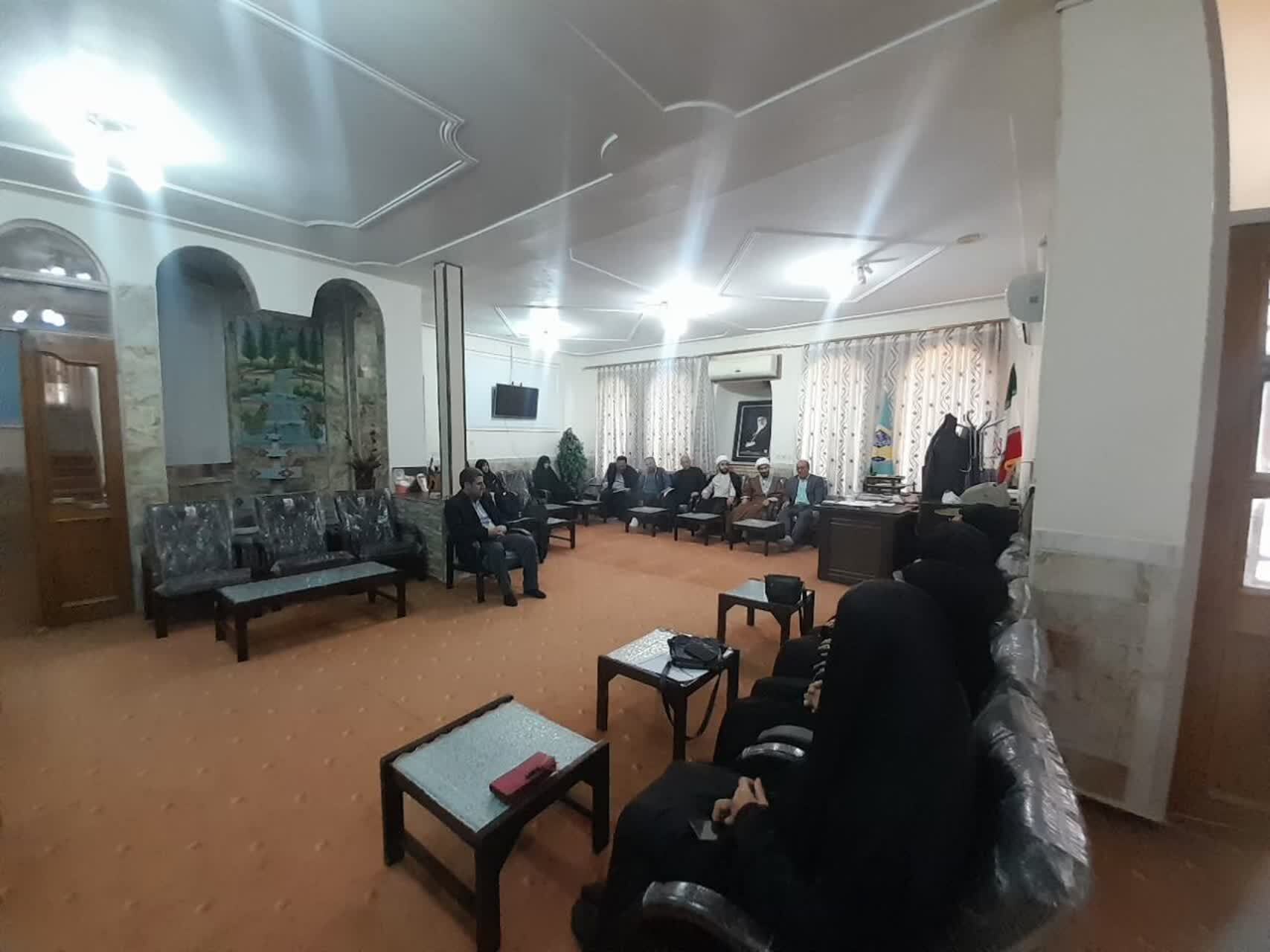 برگزاری جلسه هماهنگی برنامه اعتکاف در دفتر امام جمعه شهرستان چوار