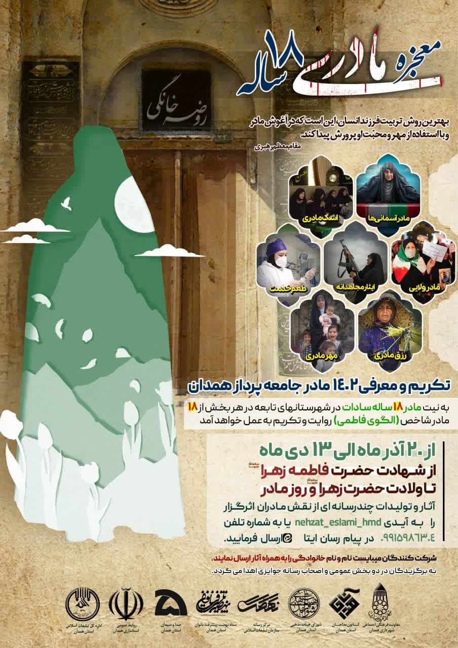 اجرای طرح «معجزه مادری» با معرفی ۱۴۰۲ مادر جامعه پرداز همدان اجرای طرح «معجزه مادری» با معرفی ۱۴۰۲ مادر جامعه پرداز همدان