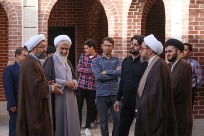 بازدید مدیرکل تبلیغات اسلامی قزوین از فعالیت امام محله مهرگان