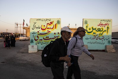 روز آخر پیاده روی کاروان «مشایه الاهواز» در ایران
