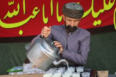 حال و هوای مرز باشماق مریوان در ایام اربعین حسینی