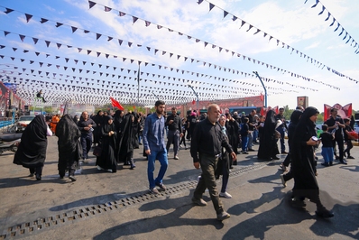 مراسم پیاده روی جاماندگان اربعین در اصفهان برگزار شد
