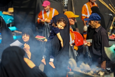 کودکان و نوجوانان در پیاده روی جاماندگان اربعین