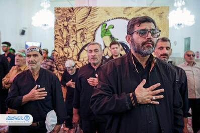 اجتماع عزاداران گلستانی‌ها در حرم مطهر رضوی