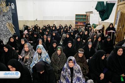 اجتماع عزاداران گلستانی‌ها در حرم مطهر رضوی