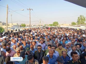 شهید محراب در بهبهان تشییع شد