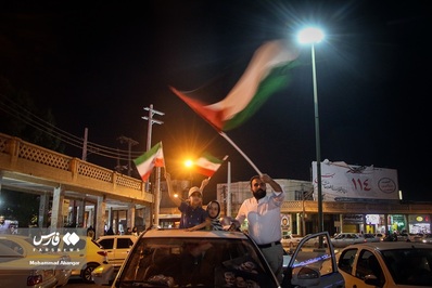 شادی مردم اهواز از پیروزی بزرگ فلسطین