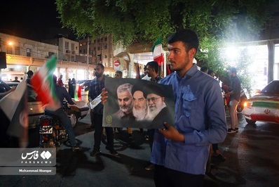 شادی مردم اهواز از پیروزی بزرگ فلسطین