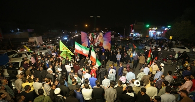 جشن پیروزی جبهه مقاومت در اصفهان