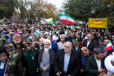 راهپیمایی ضد استکباری ۱۳ آبان در قزوین