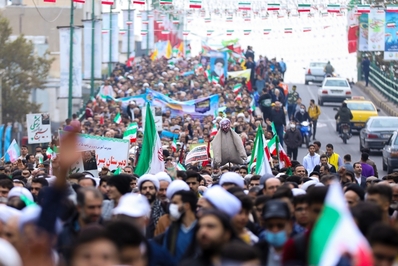 راهپیمایی ضد استکباری ۱۳ آبان در قزوین