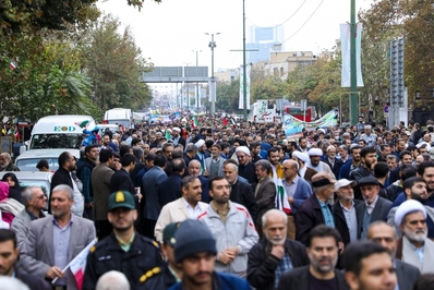 راهپیمایی ضد استکباری ۱۳ آبان در قزوین