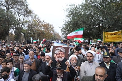 راهپیمایی ضد استکباری ۱۳ آبان در قزوین