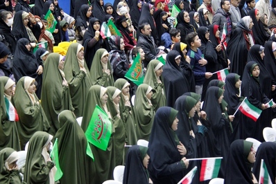 اجتماع بزرگ دوستداران حضرت زهرا (س) و سالروز آسمانی شدن سردار دل‌ها حاج قاسم سلیمانی در قزوین