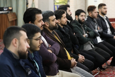 دیدار جمعی از شعرا و مداحان اهل بیت (ع) با امام جمعه قزوین