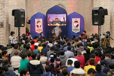 برگزاری مراسم معنوی اعتکاف در قزوین