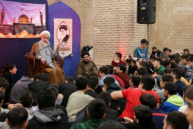 برگزاری مراسم معنوی اعتکاف در قزوین