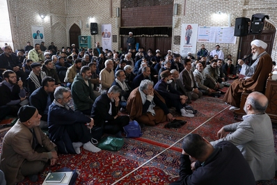 برگزاری مراسم معنوی اعتکاف در قزوین