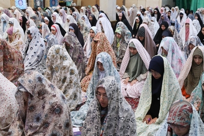 برگزاری مراسم معنوی اعتکاف در قزوین