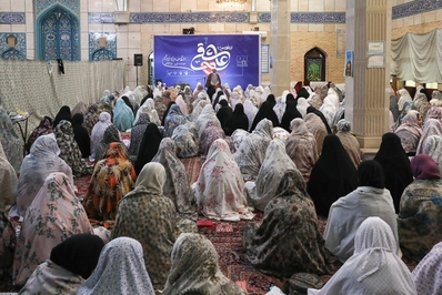 برگزاری مراسم معنوی اعتکاف در قزوین