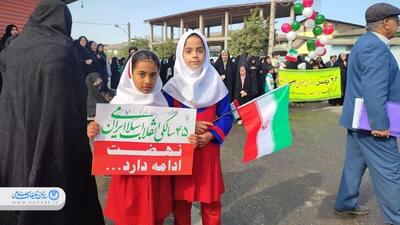 راهپیمایی ۲۲ بهمن در گلستان برگزار شد