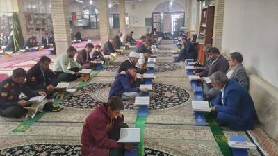جزء خوانی قرآن دربیش از ۲۰مسجد شهرستان می‌شود