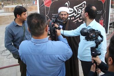 مراسم رونمايي از پوستر سوگواره ملی پایتخت موکب‌ها