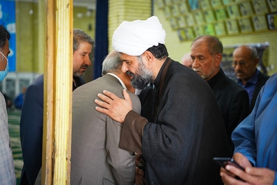 مراسم ختم همسرحجت الاسلام حریزاوی در اهواز برگزار شد