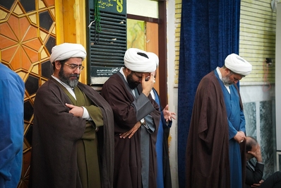 مراسم ختم همسرحجت الاسلام حریزاوی در اهواز برگزار شد
