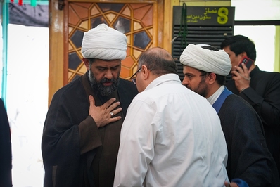 مراسم ختم همسرحجت الاسلام حریزاوی در اهواز برگزار شد