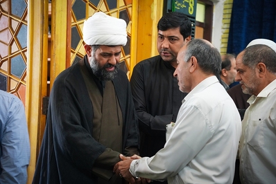 مراسم ختم همسرحجت الاسلام حریزاوی در اهواز برگزار شد