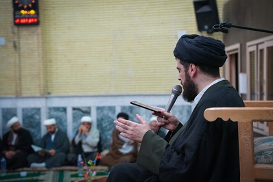 مراسم ختم همسرحجت الاسلام حریزاوی در اهواز برگزار شد