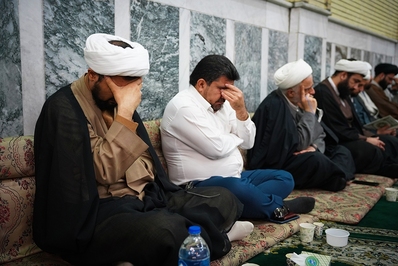 مراسم ختم همسرحجت الاسلام حریزاوی در اهواز برگزار شد