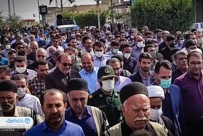 راهپیمایی مردم  شهرستان لالی برگزار شد