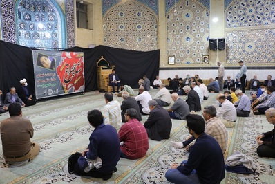 مراسم بزرگداشت شهدای حادثه تروریستی و غمبار حرم حضرت احمد بن موسی (ع) برگزار شد