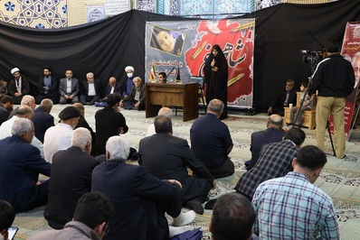 مراسم بزرگداشت شهدای حادثه تروریستی و غمبار حرم حضرت احمد بن موسی (ع) برگزار شد