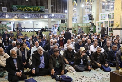 مراسم بزرگداشت شهدای حادثه تروریستی و غمبار حرم حضرت احمد بن موسی (ع) برگزار شد