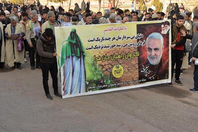 کاروان راهیان «جان فدا» از بهبهان تا کرمان