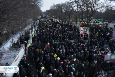 حضور پررنگ اداره کل تبلیغات اسلامی آذربایجان شرقی در راهپیمایی ۲۲ بهمن