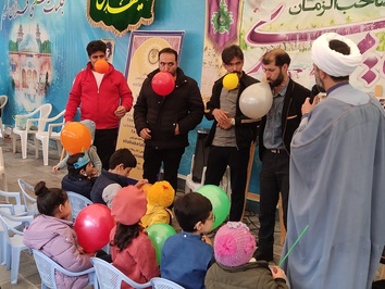 جنگ شادی و نشاط معنوی ویژه کودکان و نونهالان مهدوی برگزار شد