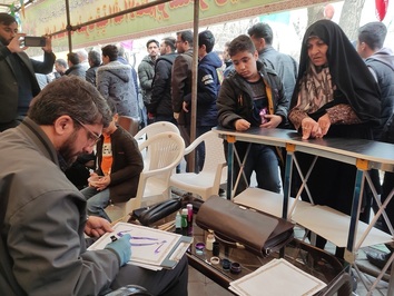 موکب پذیرایی از منتظران حضرت ولیعصر(عج) با عنوان لبخند کوثر برپاشد