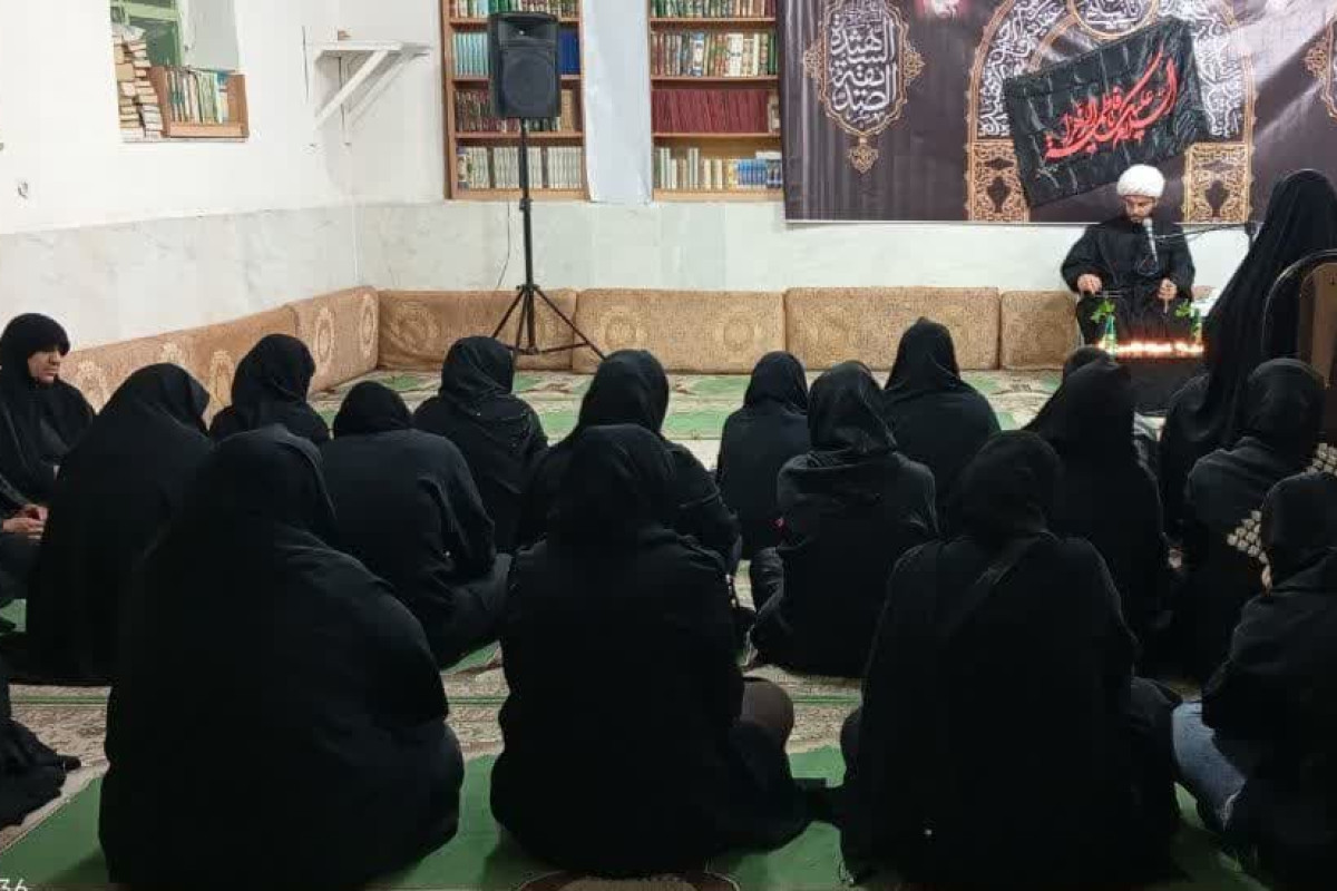 حضور بانوان مهرانی در مراسم عزاداری فاطمیه دوم؛
