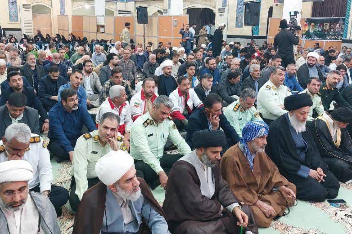برگزاری مراسم سالگرد شهادت آیت‌الله رئیسی در آبادان