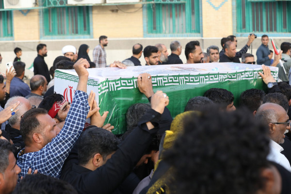 تشییع پیکر مطهر شهید «سعید آذربادگان» در بندرعباس