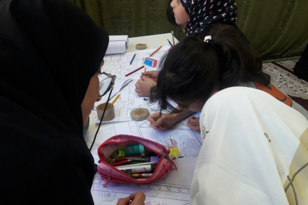 برگزاری ۸ ایستگاه نقاشی به یاد شهدای خدمت در بدره