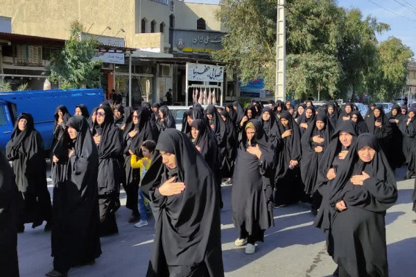 برگزاری مراسم دسته روی عزاداری شهادت حضرت زهرا (س) در مهران