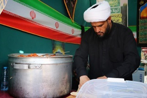 بازدید مدیرکل و مسئولان سازمان تبلیغات از موکب‌های مرز باشماق