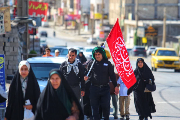 مراسم پیاده روی جاماندگان اربعین در یاسوج برگزار شد