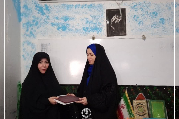 بازدید از موسسه گل های یاس حسینی، قرارگاه قدس دختران فعال در محله تعاون کرمانشاه