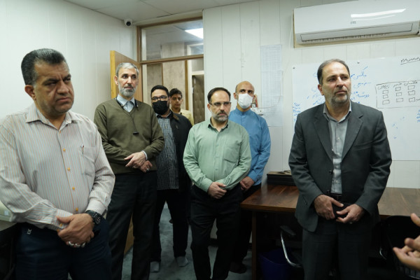 بازدید معاون اداری مالی و همکاران بخش اداری از مرکز رسانه تبلیغات اسلامی خوزستان